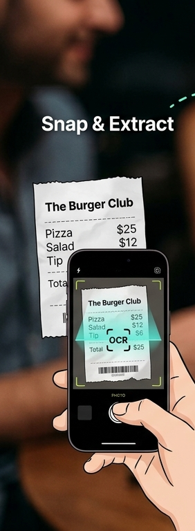Snap a photo of your bill to scann the items